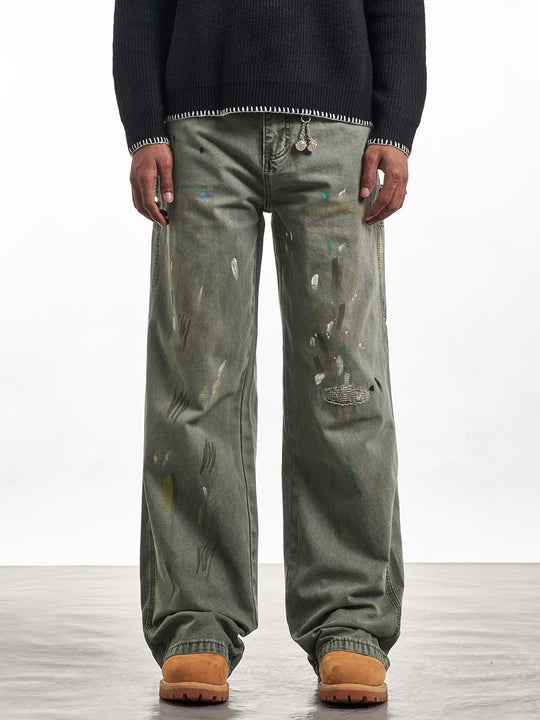 F3F Select Ink Splash Work Jeans | Face 3 Face