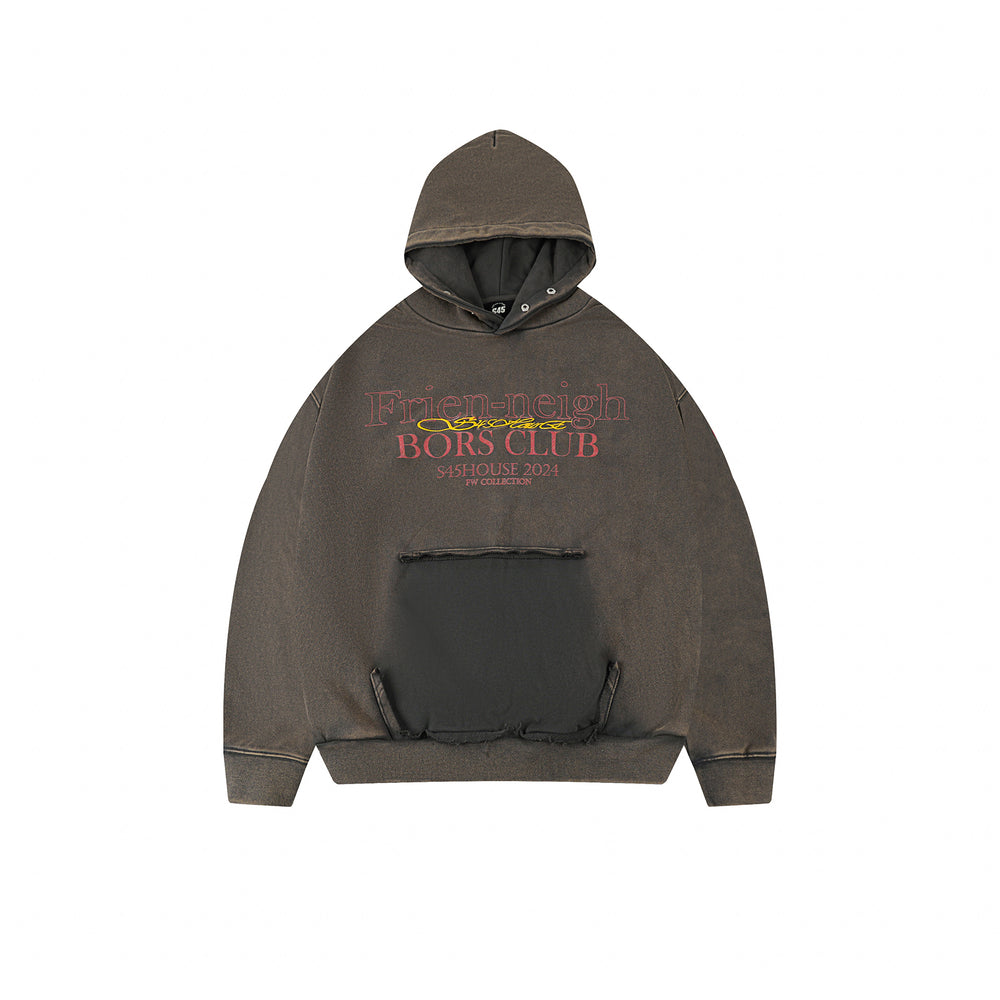 S45 Washed Aging Hoodie | Face 3 Face