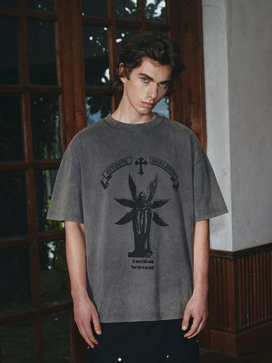 ANTIDOTE Dr. Beak Printed Vintage Washed Tee