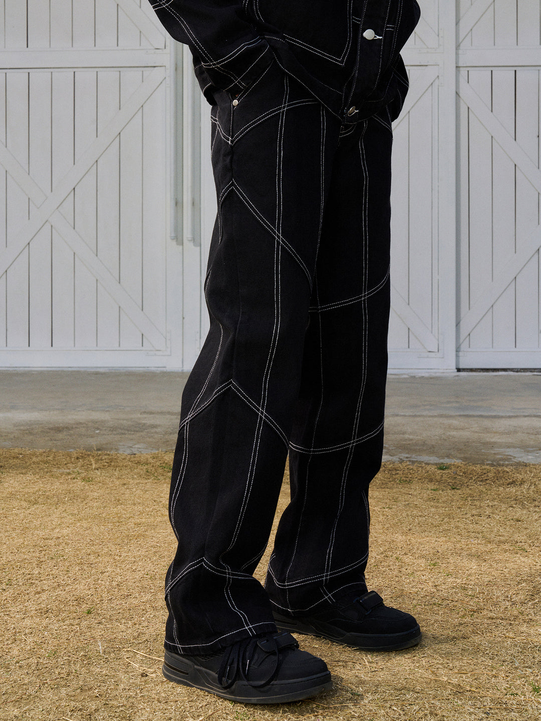 AFGK Stitching Denim Jeans