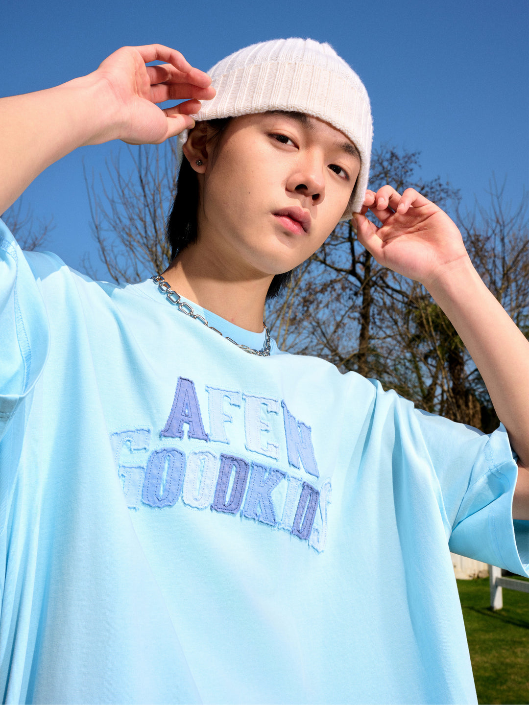 AFGK Washed Patch Letters Logo Tee