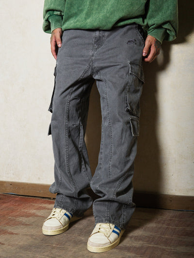 S45 Dyed Aged Work Cargo Pants | Face 3 Face