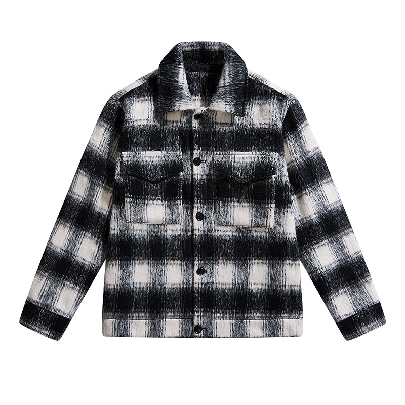 F3F Select Brushed Plaid CPO Shirt Jacket | Face 3 Face