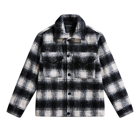 F3F Select Brushed Plaid CPO Shirt Jacket | Face 3 Face