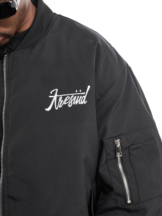 F3F Select Letters Embroidered MA-1 Bomber Jacket | Face 3 Face