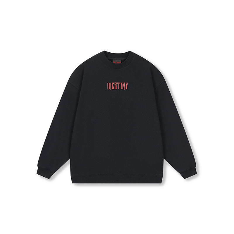 DICETINY Basic Logo Printed Sweatshirt | Face 3 Face