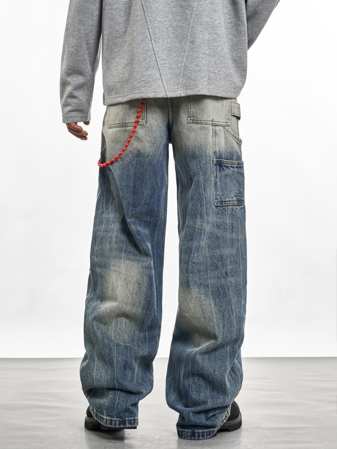 F3F Select Vintage Washed Blue Work Jeans | Face 3 Face