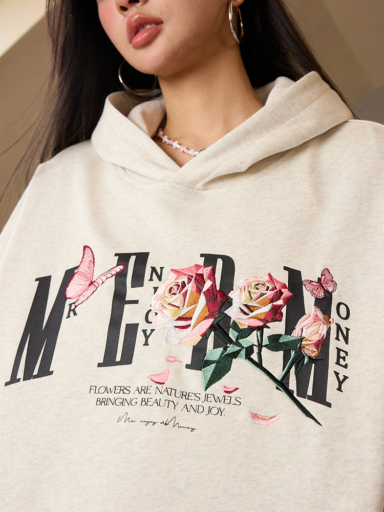 MEDM Rose Embroidered Hoodie – Face 3 Face