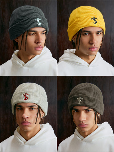 Small Town Kid Basic Logo Embroidery Beanie | Face 3 Face