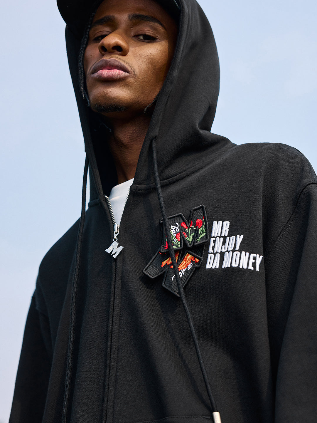 MEDM Velcro Cardigan Zipper Hoodie