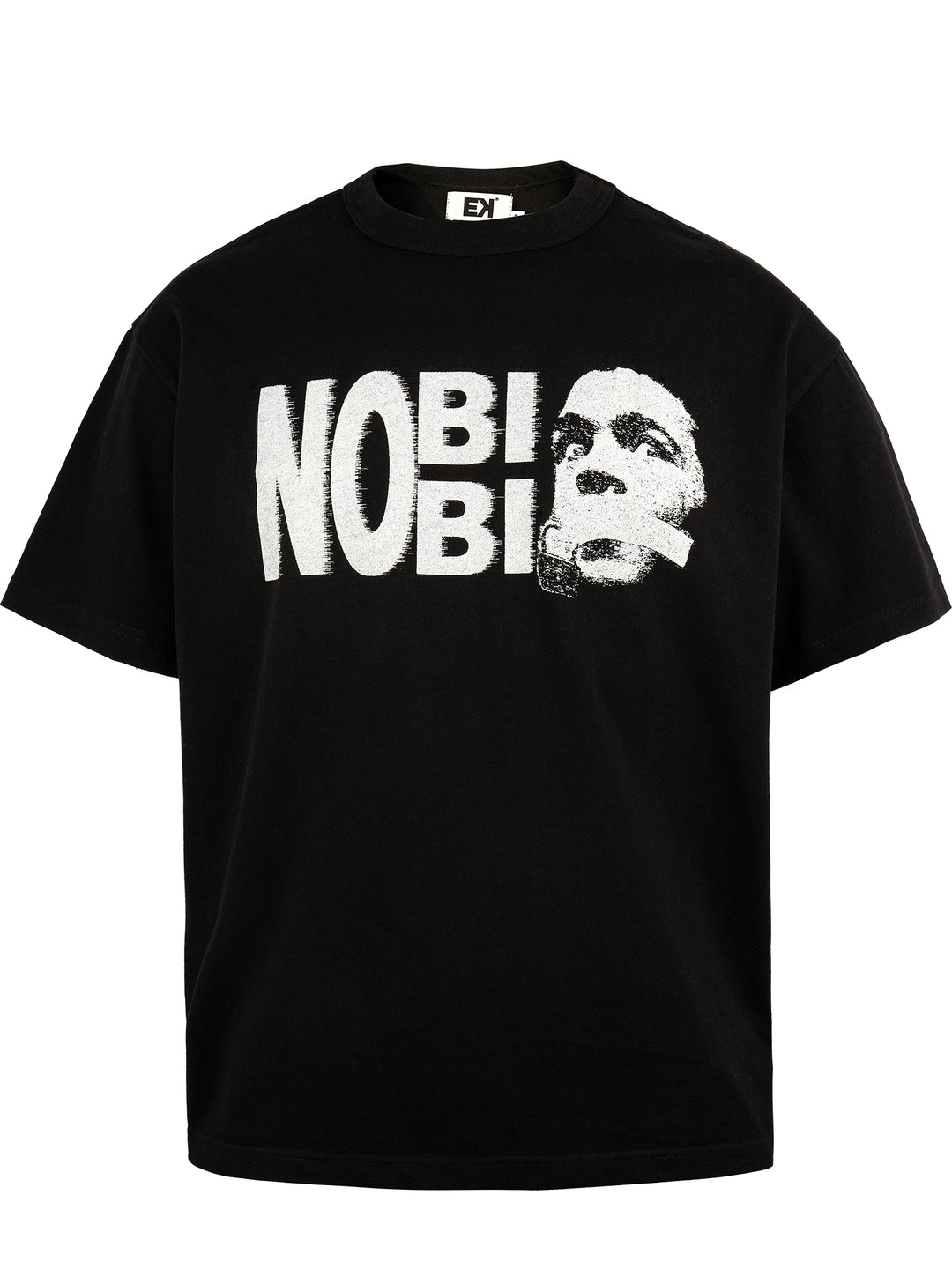 EVILKNIGHT(EK) Tagline Vintage Portrait Printed Tee