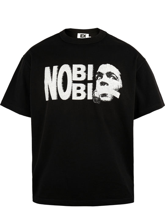 EVILKNIGHT(EK) Tagline Vintage Portrait Printed Tee