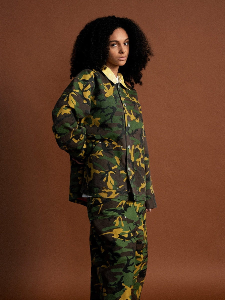 MHARF Washed Camouflage Work Jacket | Face 3 Face