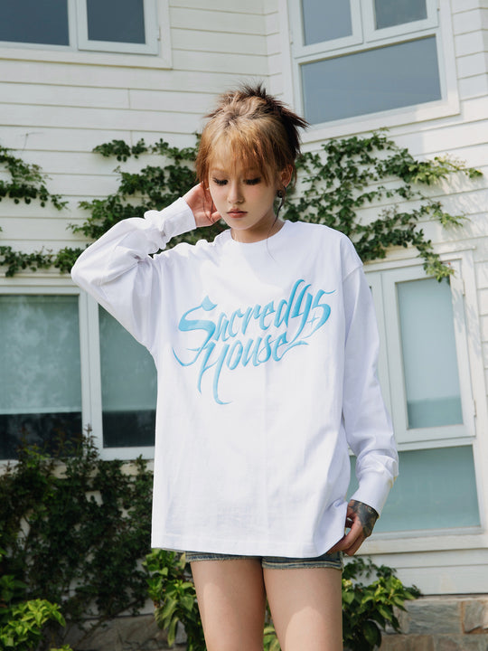 S45 Foam Logo 3D Printing Long Sleeve Tee | Face 3 Face
