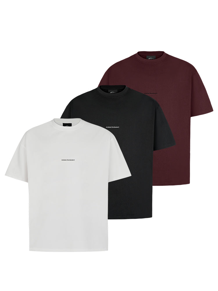 ANTIDOTE Small Letter Print Basic Tee