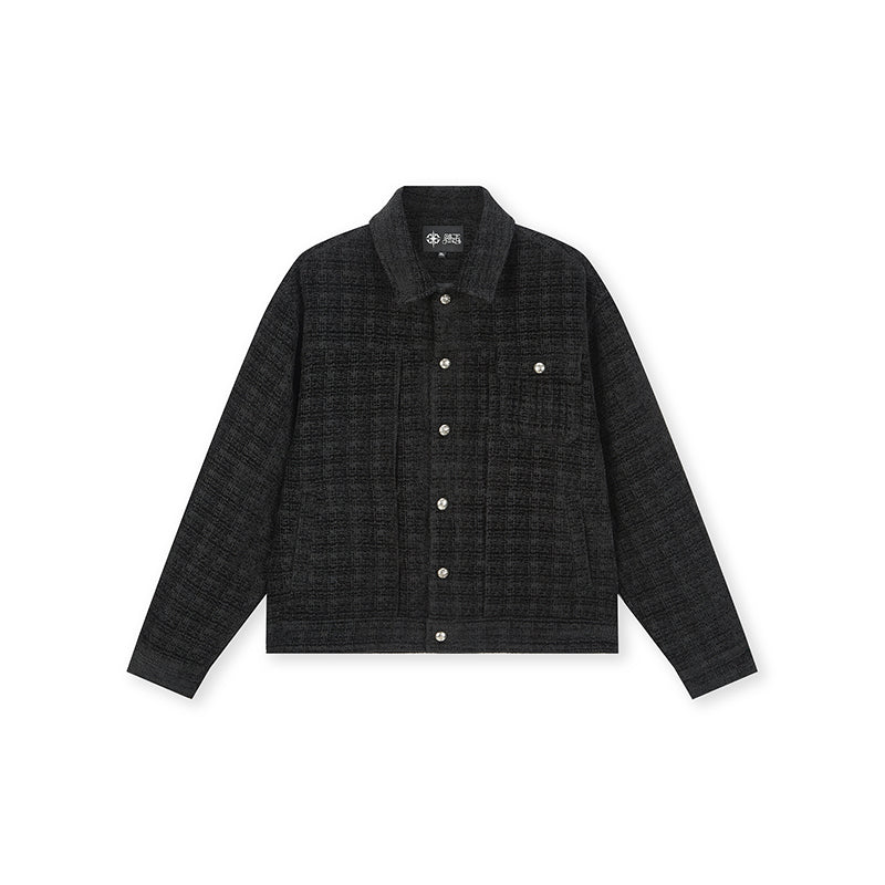 DICETINY Metal Button Short Jacket | Face 3 Face