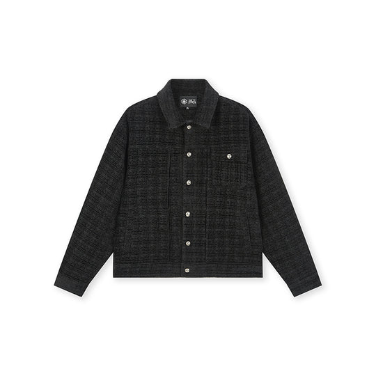 DICETINY Metal Button Short Jacket | Face 3 Face