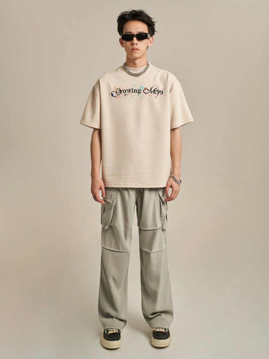 F3F Select Large Pockets Drape Cargo Pants