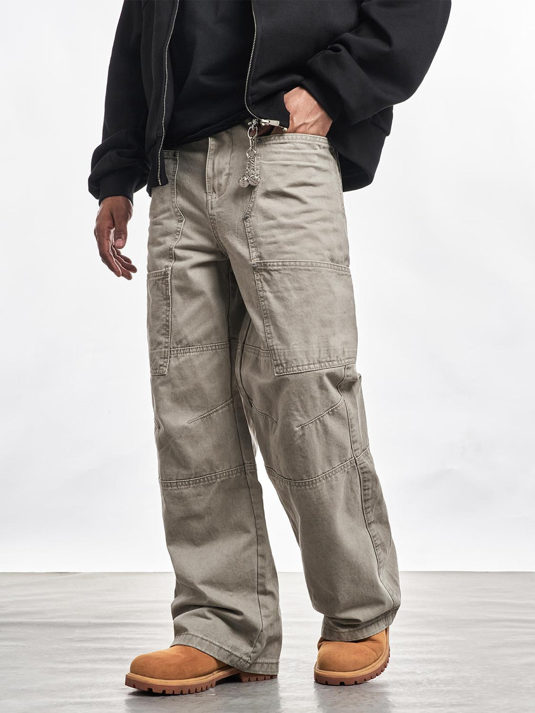 F3F Select Line Stitching Pocket Work Pants | Face 3 Face