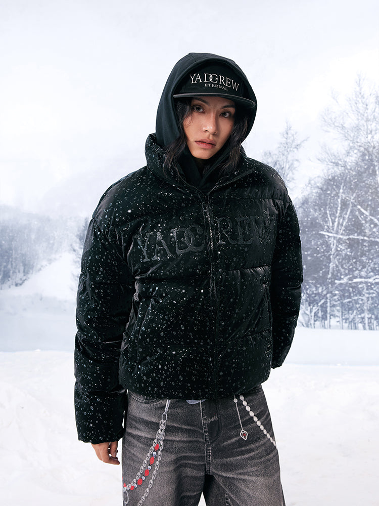 YADcrew 3D Water Bead Texture Puffer Jacket | Face 3 Face