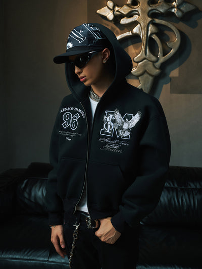 Small Town Kid x MEDM Peace Dove Logo Zip Up Hoodie | Face 3 Face