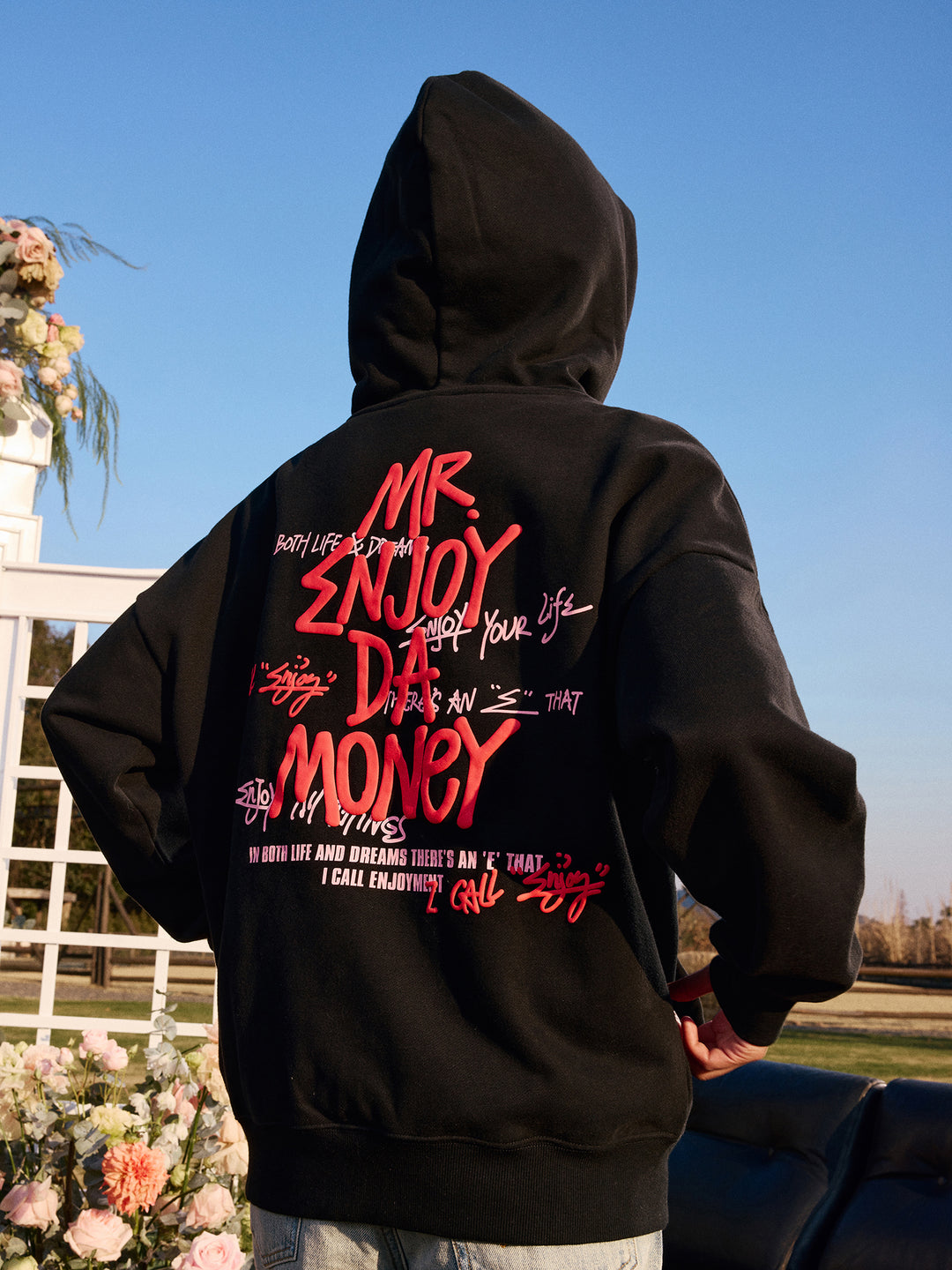 MEDM Foam Printed Graffiti Hoodie