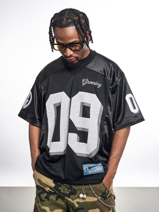 F3F Select 09 Numbering Printed Logo Mesh Hockey Jersey Tee | Face 3 Face