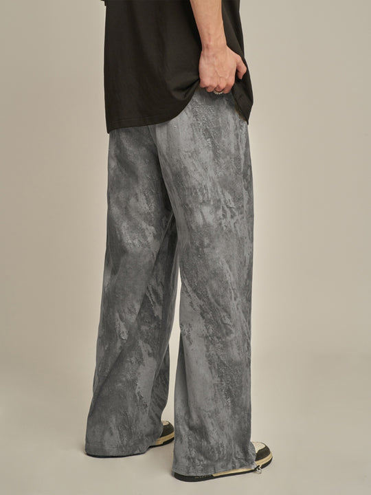 F3F Select Tie Dye Gray Drawstring Pants