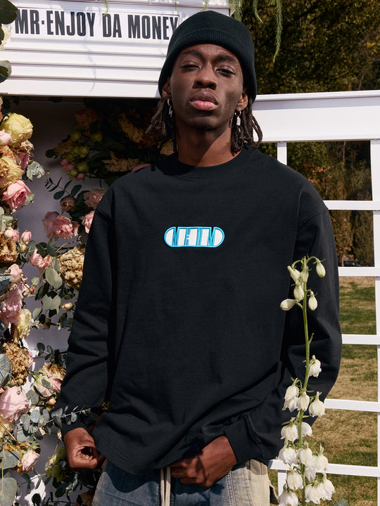 MEDM Basic Capsule Logo Letters Long Sleeved Tee