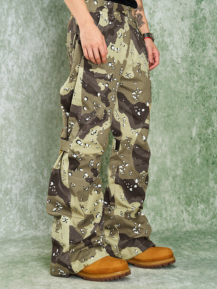 YADcrew Stereoscopic Knee Camouflage Work Pants