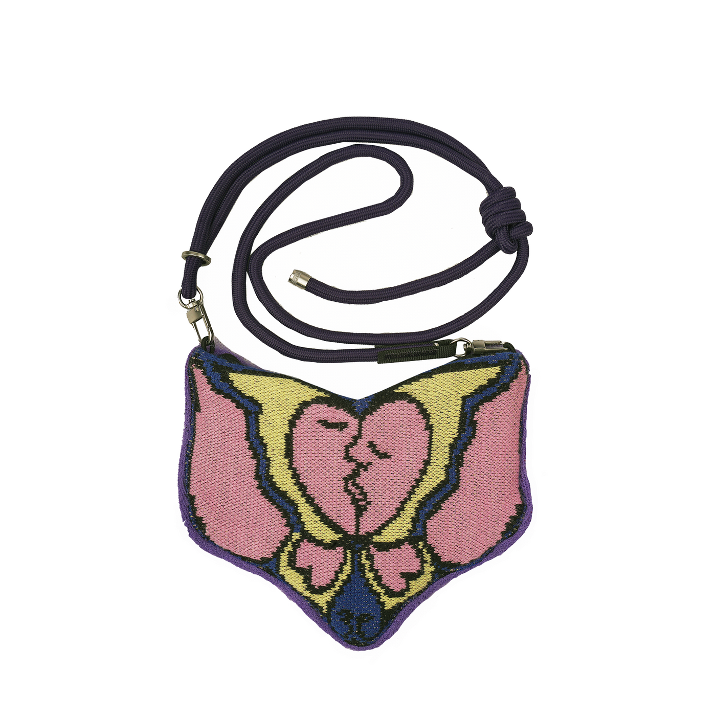 EVILKNIGHT(EK) Kissing Butterfly Reversible Shoulder Crossbody Bag