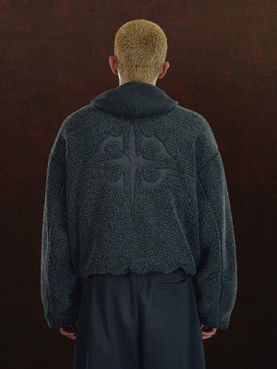 DICETINY Patch Logo Sherpa Fleece Jacket | Face 3 Face