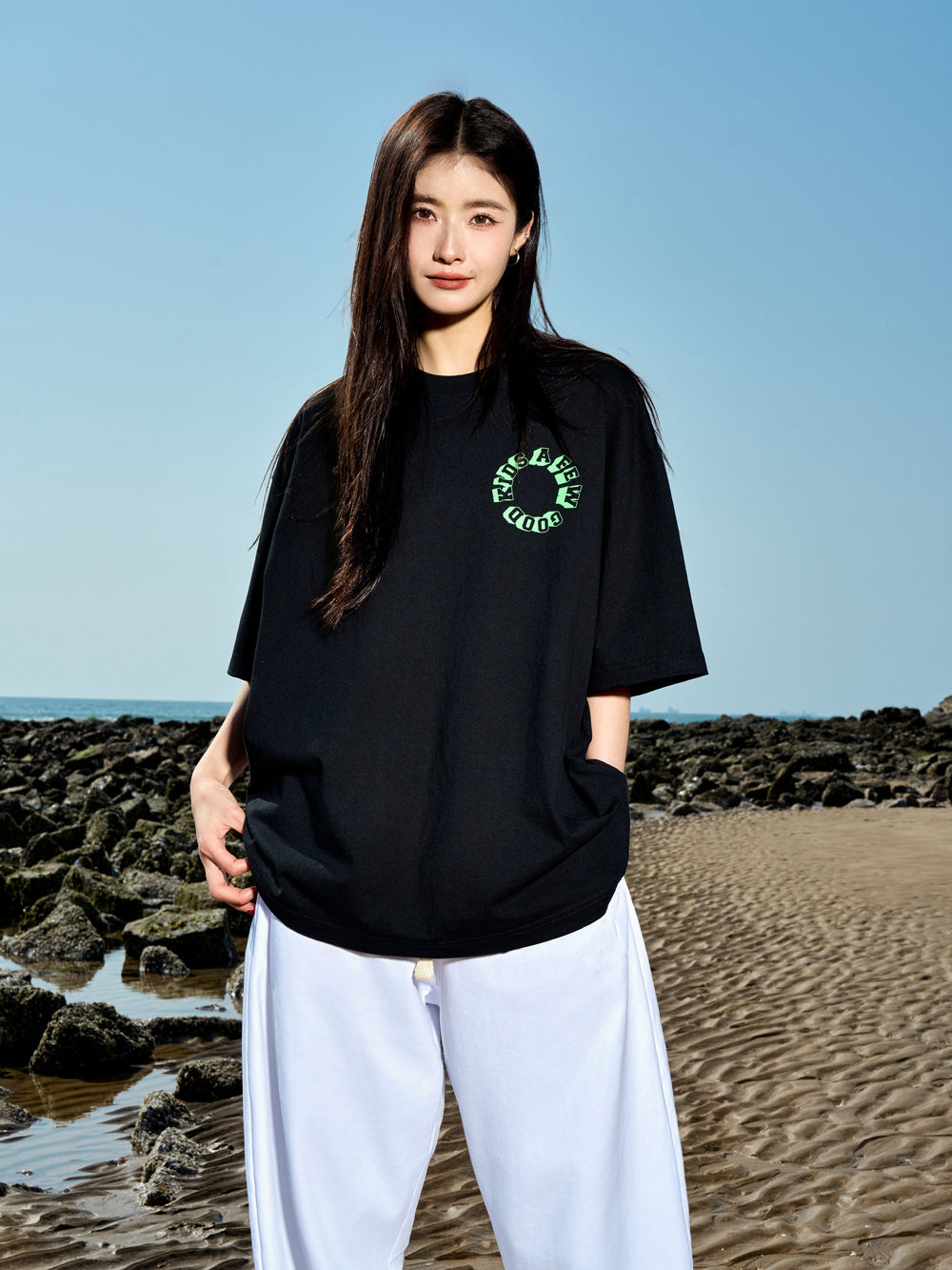 AFGK Slogan Letter Printed Tee