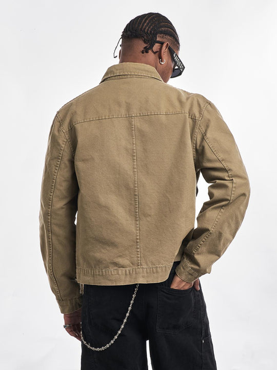 F3F Select Washed Work Denim Short Jacket | Face 3 Face