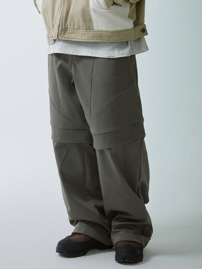 F2CE Split Stitching Functional Work Baggy Pants | Face 3 Face