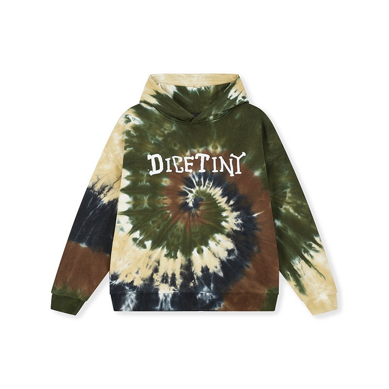 DICETINY Tie Dye Swirl Bone Print Hoodie | Face 3 Face