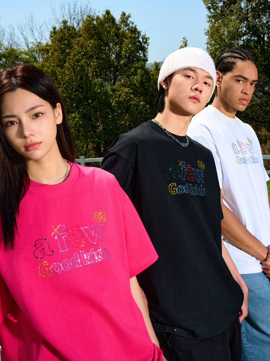 AFGK Neon Stars Hot Diamond Ring Logo Tee