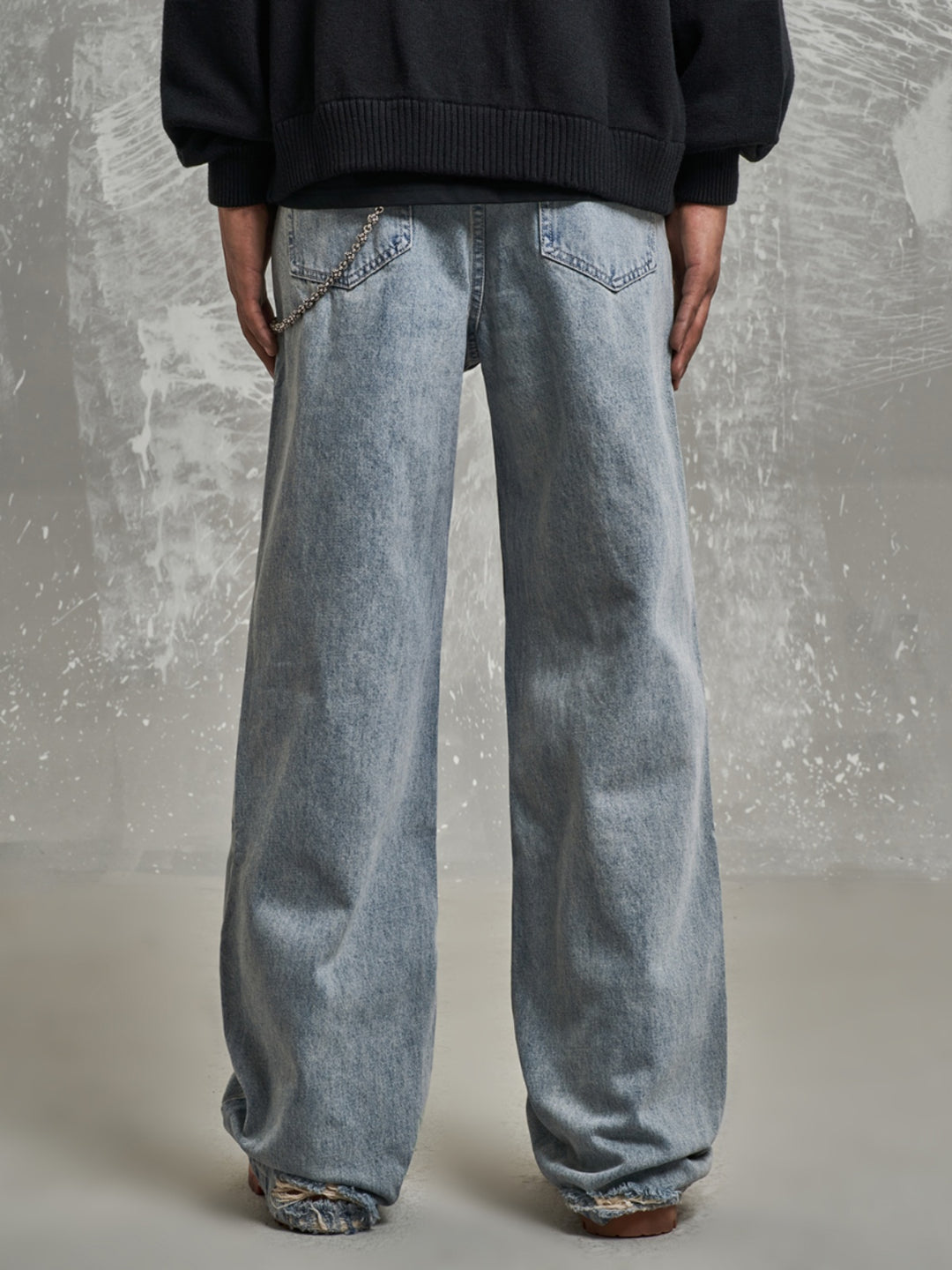 F3F Select Light Blue Drawstring Jeans | Face 3 Face