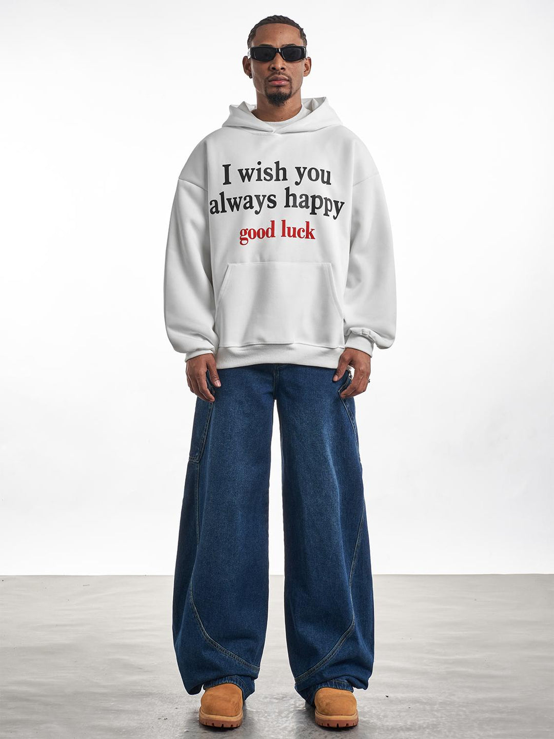 F3F Select Good Luck Printed Letter Hoodie | Face 3 Face