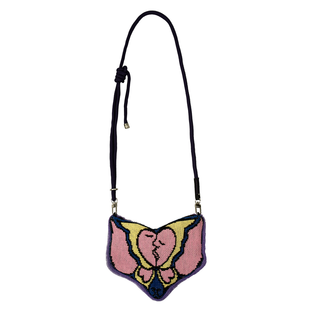 EVILKNIGHT(EK) Kissing Butterfly Reversible Shoulder Crossbody Bag