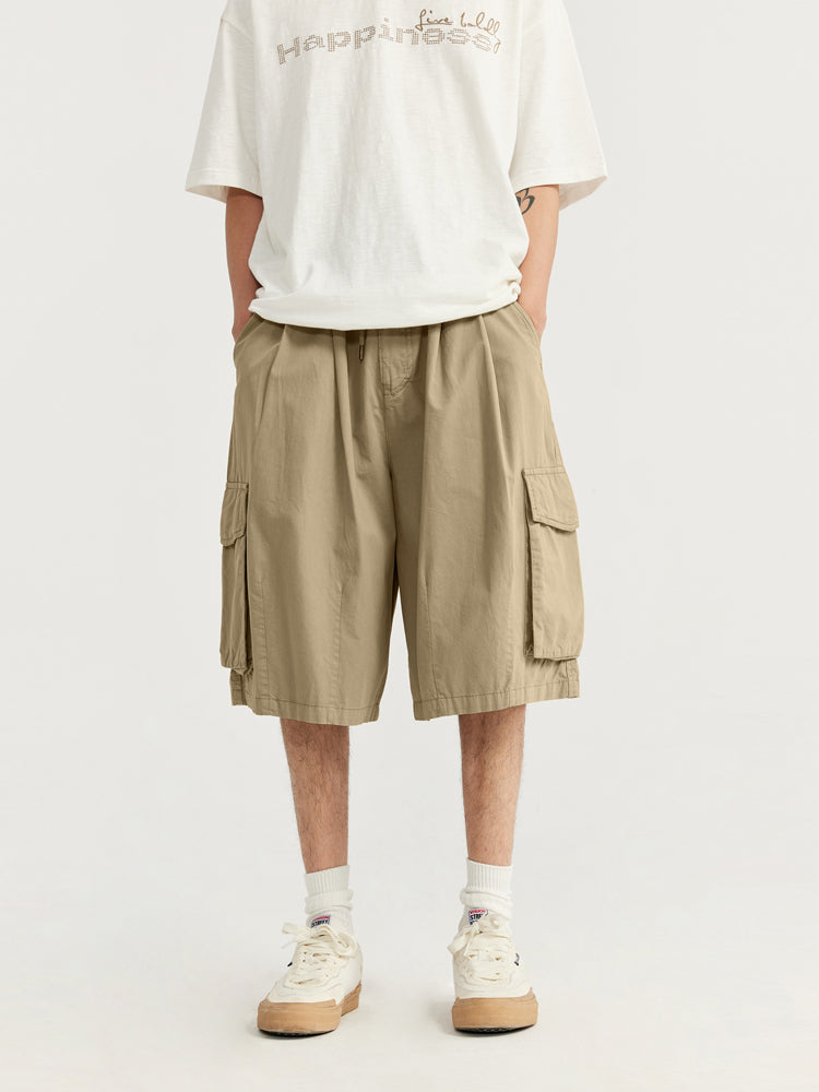 F3F Select Multi Pocket Two Tuck Wide Work Cargo Shorts