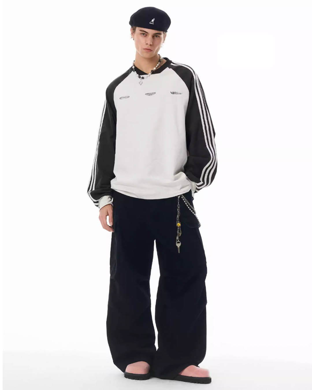 JHYQ Bar Striped Jersey Long Sleeved Tee | Face 3 Face