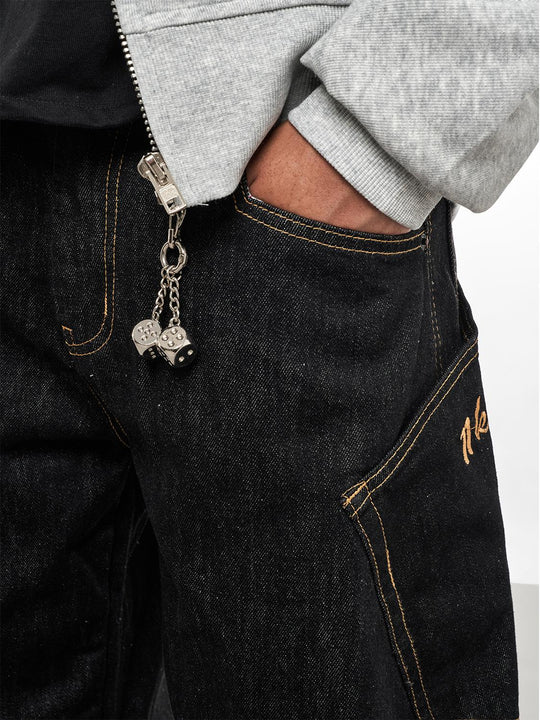 F3F Select Black Balloon Baggy Jeans | Face 3 Face