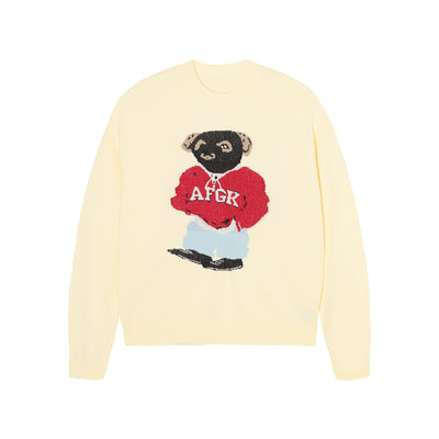 AFGK Bear Jacquard Knit Sweater | Face 3 Face