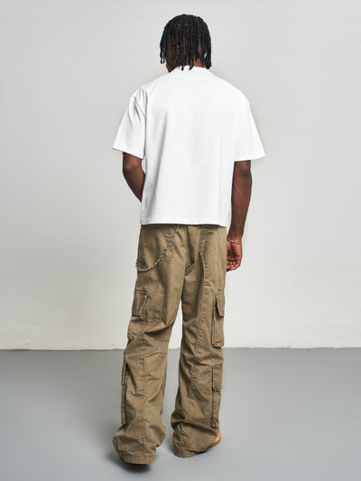 F3F Select Washed Patchwork Baggy Cargo Pants | Face 3 Face