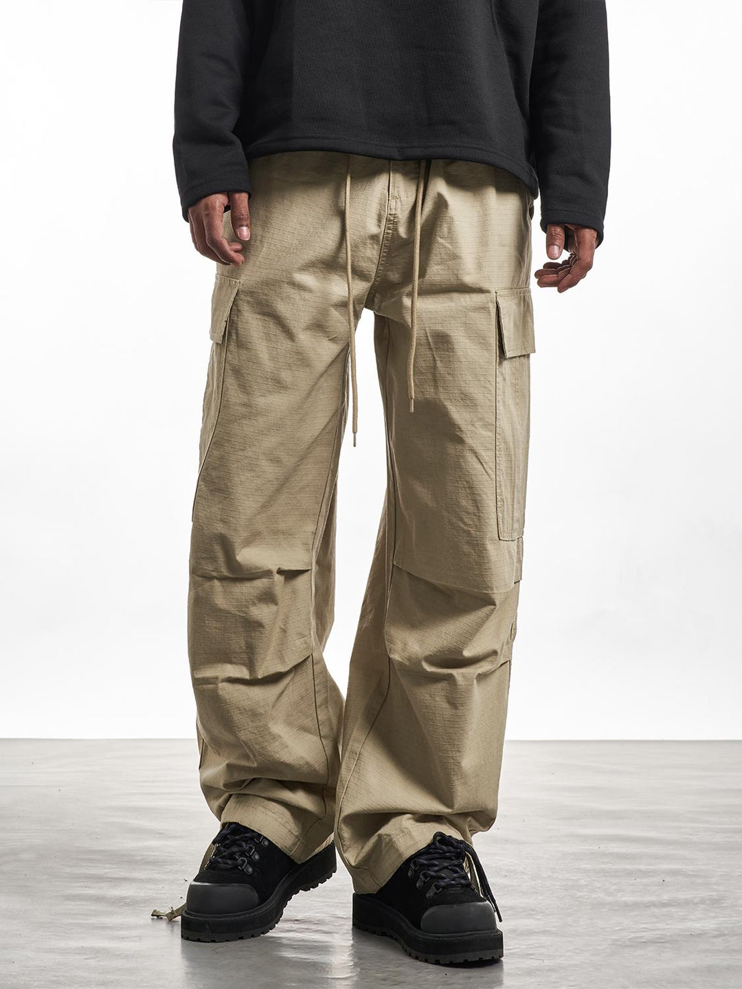 F3F Select Drawstring Ripstop Fabric Cargo Pants | Face 3 Face