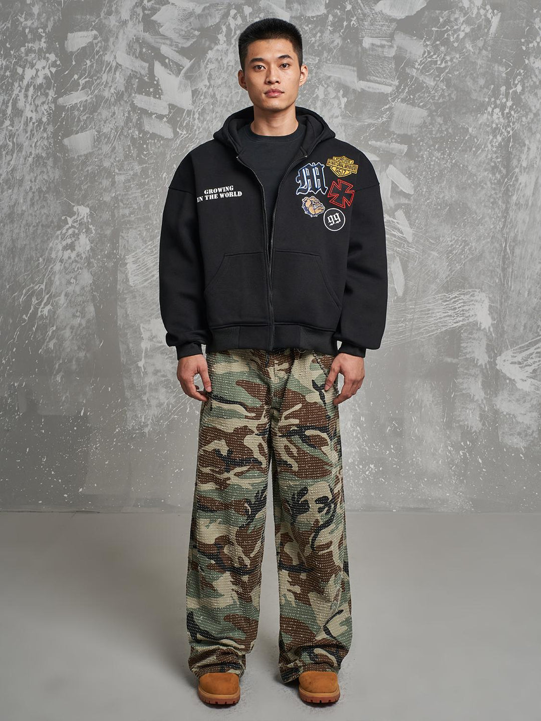 F3F Select 99 Embroidered Zip Up Hoodie | Face 3 Face