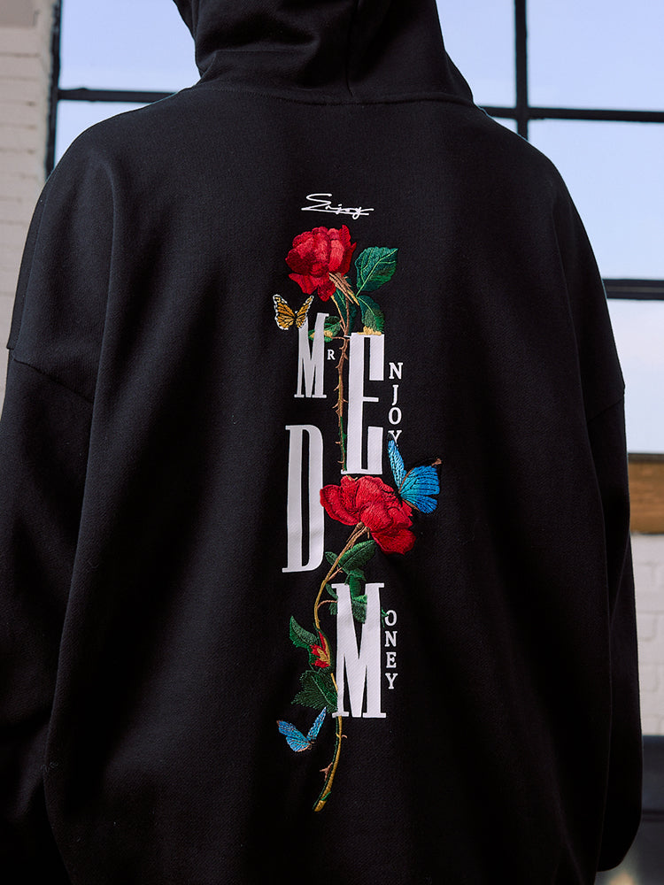 MEDM Rose Interspersed Logo Hoodie | Face 3 Face