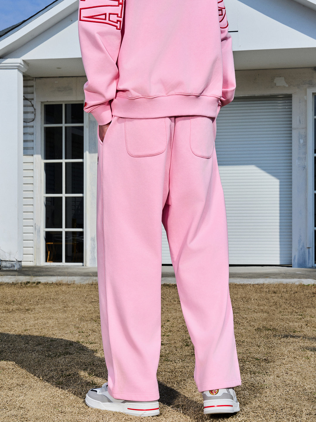 AFGK Love Heart Logo Embroidery Sweat Pants