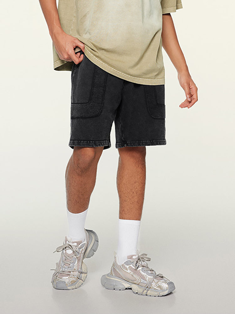 F3F Select Washed & Old Patchwork Short Sweatpants